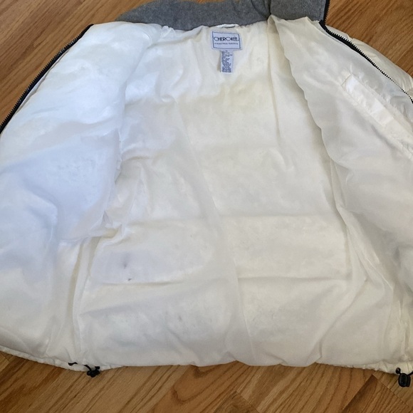 Cherokee Down Puffer jacket Coat Womens M White zippers Ski Warm winter Y2K - Picture 3 of 11